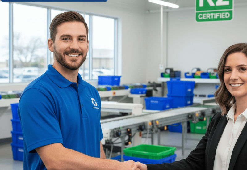 Responsible e-waste recycling in Baltimore Maryland by certified recyclers