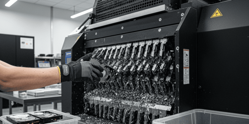 secure data destruction for retired hard drives